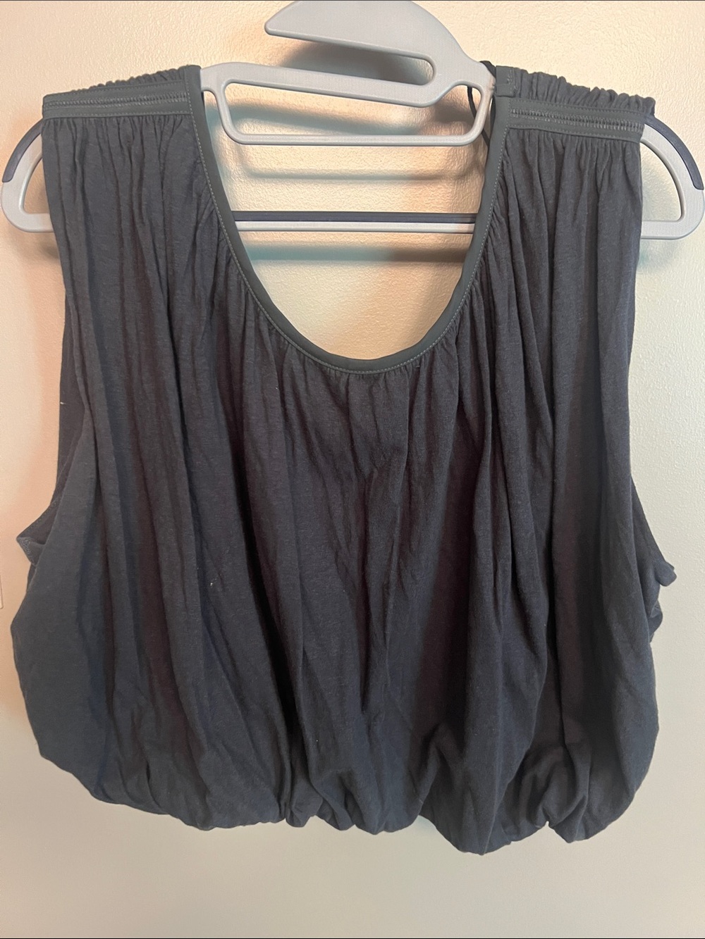 FP Movement by Free People Black Draped Sleeveless Tank